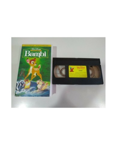 BAMBI VHS CINTA TAPE WALT DISNEY LOS CLASICOS CASTELLANO - 3T