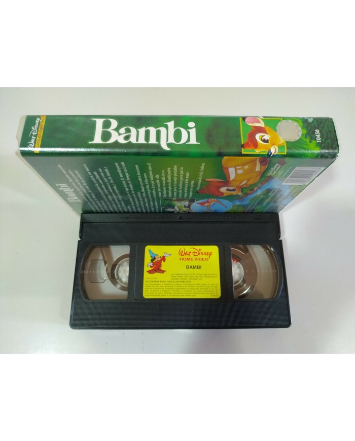 BAMBI VHS CINTA TAPE WALT DISNEY LOS CLASICOS CASTELLANO - 3T