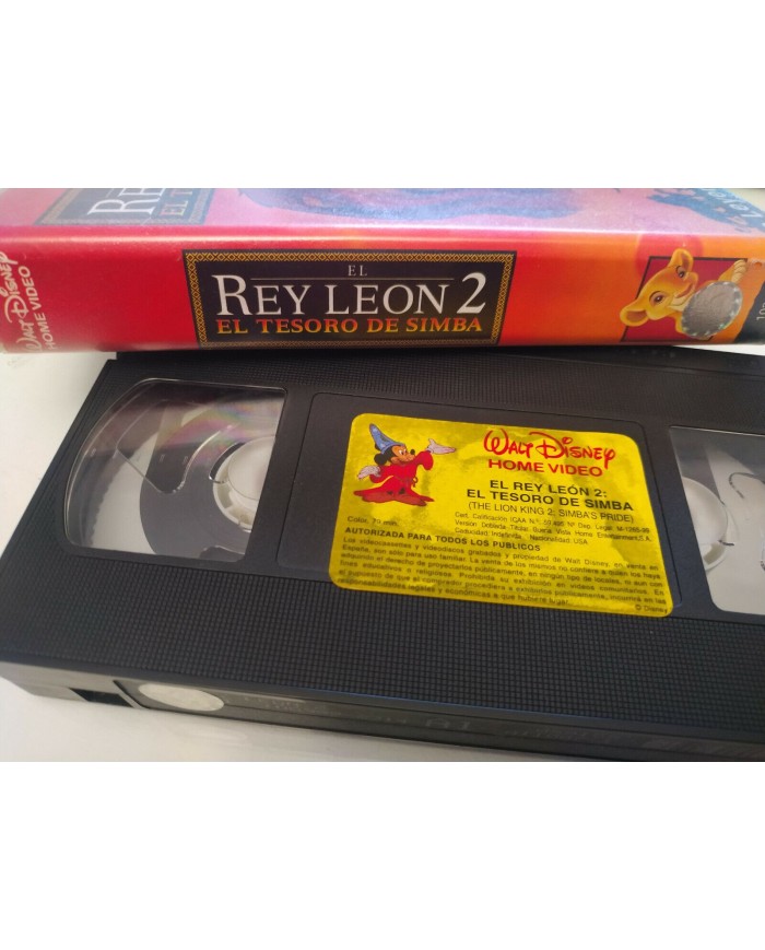 EL REY LEON 2 - VHS CINTA TAPE Los Clasicos de WALT DISNEY Espa?ol 3T