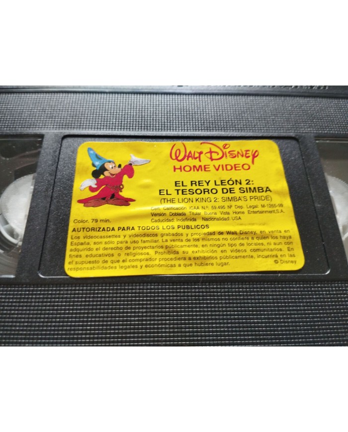 EL REY LEON 2 - VHS CINTA TAPE Los Clasicos de WALT DISNEY Espa?ol 3T
