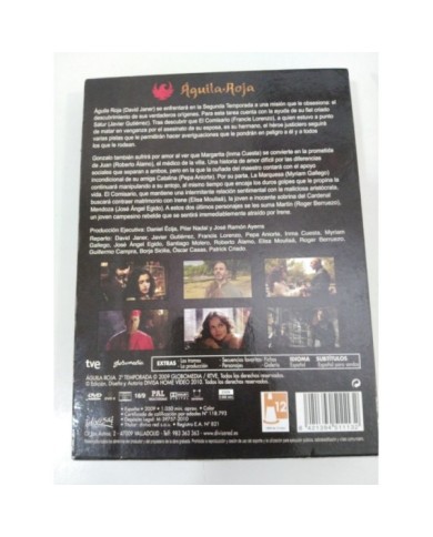 AGUILA ROJA SEGUNDA TEMPORADA 2 SERIE TV - 5 DVD + EXTRAS REGION 0 MULTIZONA 5T AGUILA ROJA SEGUNDA TEMPORADA 2 SERIE TV - 5 DVD + EXTRAS REGION 0 MULTIZONA 5T