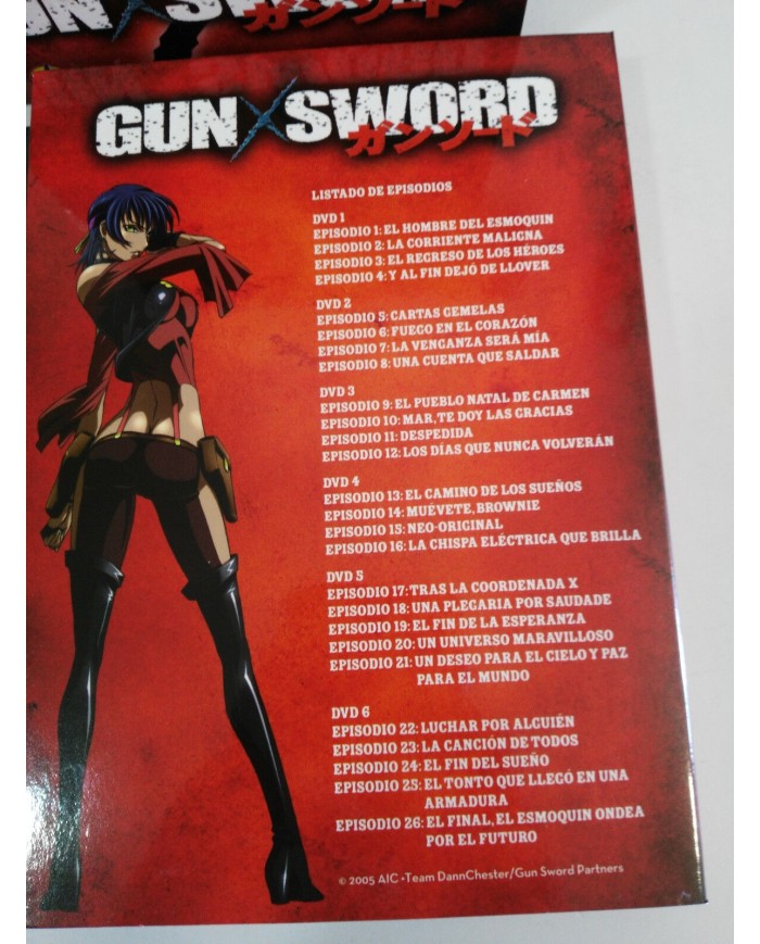 GUN X SWORD 26 EPISODIOS SERIE - 6 DVD + EXTRAS ESPA?OL ANIME MANGA GENEON - 2T
