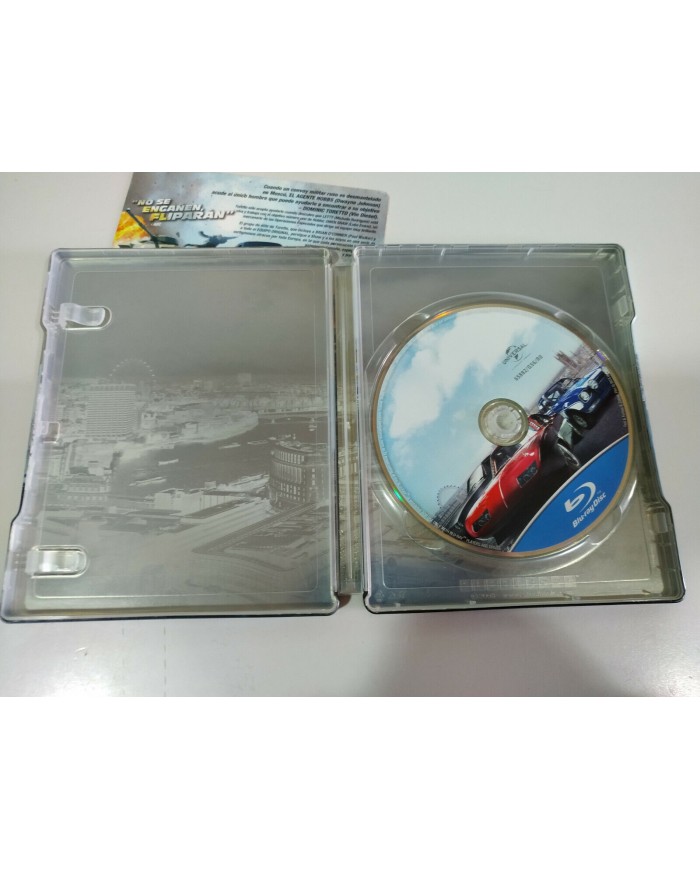 FAST & FURIOUS 6 - BLU-RAY STEELBOOK +EXTRAS ESPA?OL ENGLISH VIN DIESEL THE ROCK