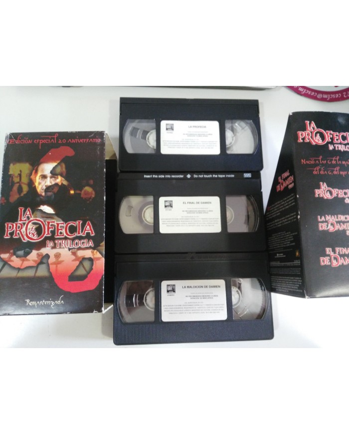 LA PROFECIA 666 THE OMEN LA TRILOGIA 3 X VHS TERROR HORROR EDIC 20 ANIVERSARIO LA PROFECIA 666 THE OMEN LA TRILOGIA 3 X VHS TERROR HORROR EDIC 20 ANIVERSARIO