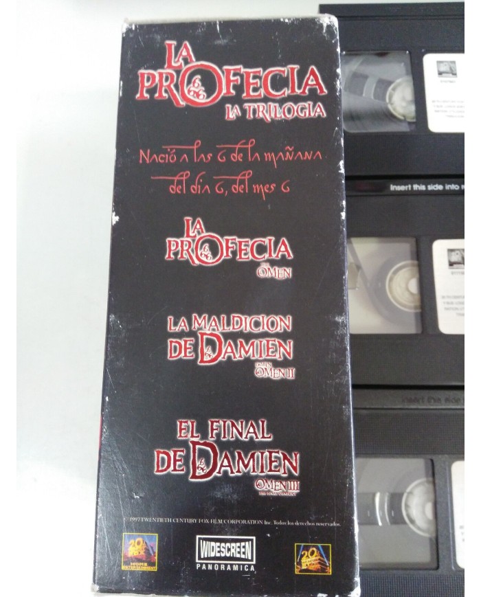 LA PROFECIA 666 THE OMEN LA TRILOGIA 3 X VHS TERROR HORROR EDIC 20 ANIVERSARIO LA PROFECIA 666 THE OMEN LA TRILOGIA 3 X VHS TERROR HORROR EDIC 20 ANIVERSARIO