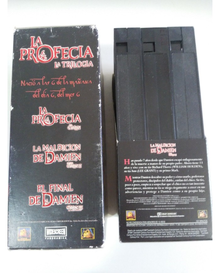 LA PROFECIA 666 THE OMEN LA TRILOGIA 3 X VHS TERROR HORROR EDIC 20 ANIVERSARIO LA PROFECIA 666 THE OMEN LA TRILOGIA 3 X VHS TERROR HORROR EDIC 20 ANIVERSARIO