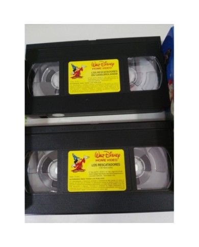 LOS RESCATADORES + EN CANGUROLANDIA BOX SET VHS CINTA TAPE WALT DISNEY ESPA?A