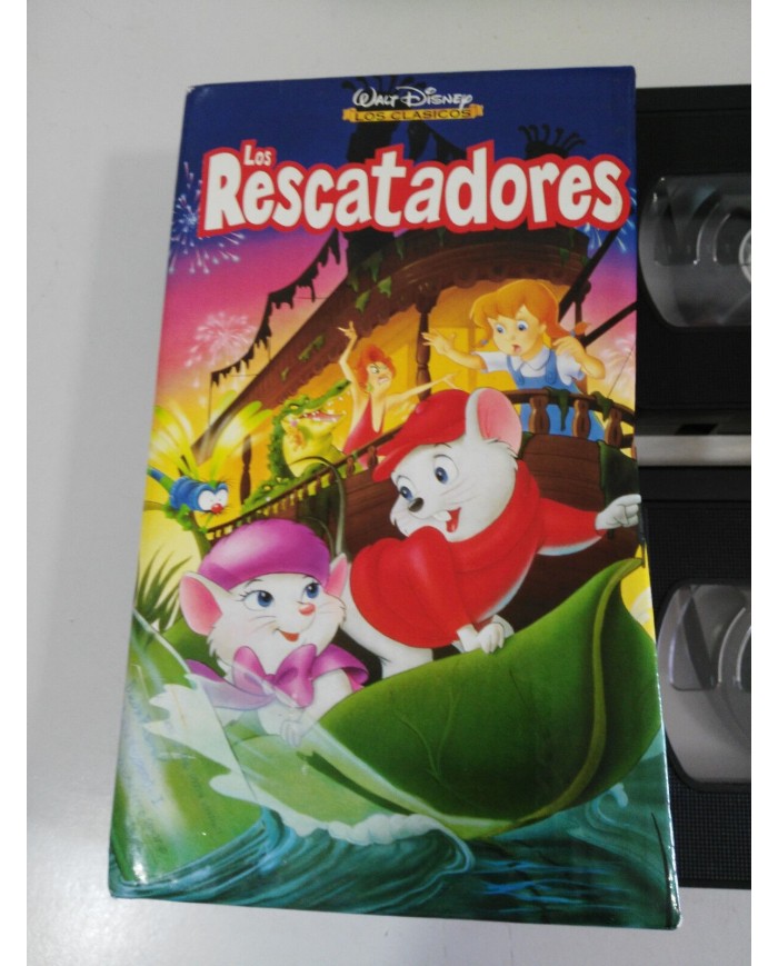 LOS RESCATADORES + EN CANGUROLANDIA BOX SET VHS CINTA TAPE WALT DISNEY ESPA?A