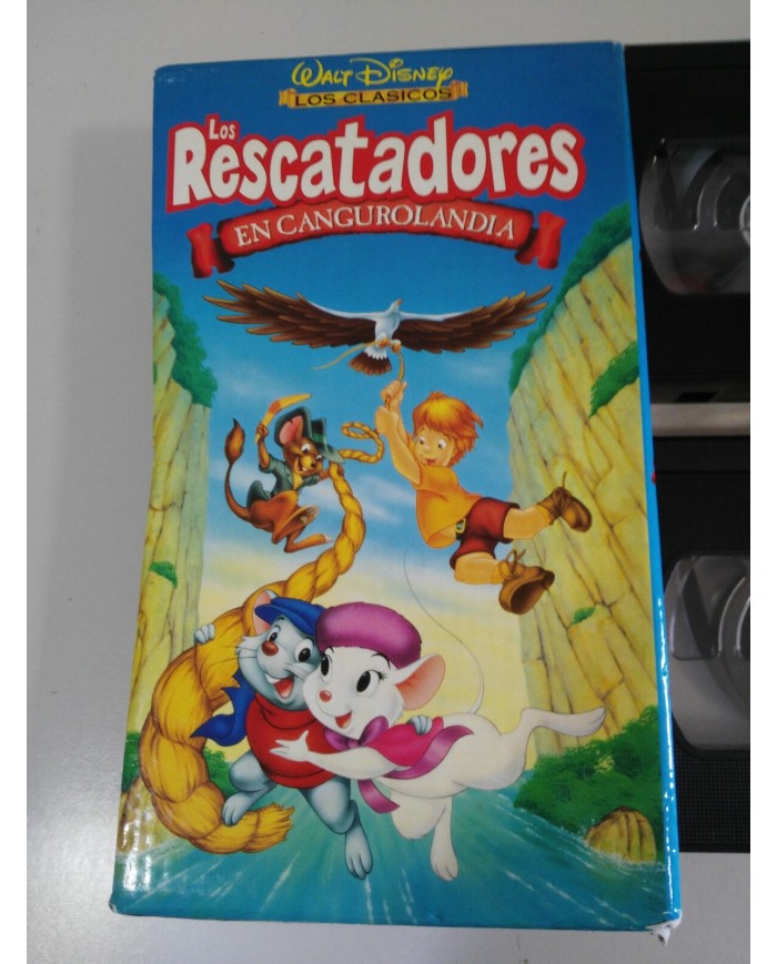 LOS RESCATADORES + EN CANGUROLANDIA BOX SET VHS CINTA TAPE WALT DISNEY ESPA?A
