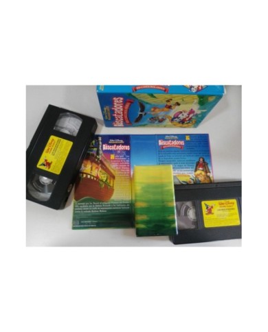 LOS RESCATADORES + EN CANGUROLANDIA BOX SET VHS CINTA TAPE WALT DISNEY ESPA?A