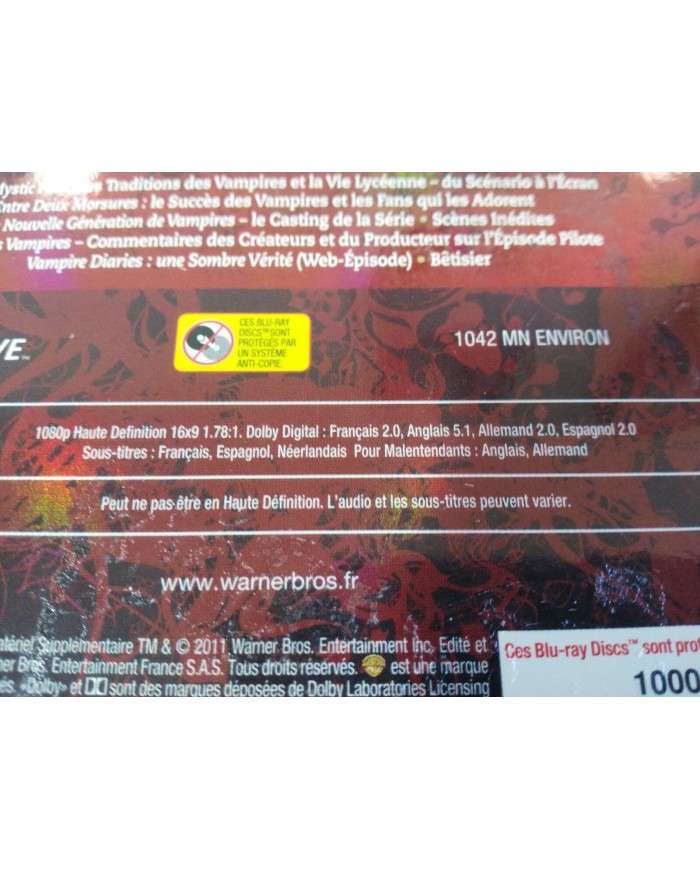 VAMPIRE DIARIES LOVE SUCKS TEMPORADA 1 - 4 X BLU-RAY ESPA?OL Ingles Frances - AM