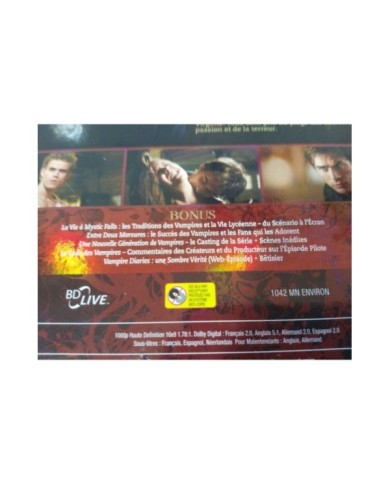 VAMPIRE DIARIES LOVE SUCKS TEMPORADA 1 - 4 X BLU-RAY ESPA?OL Ingles Frances - AM