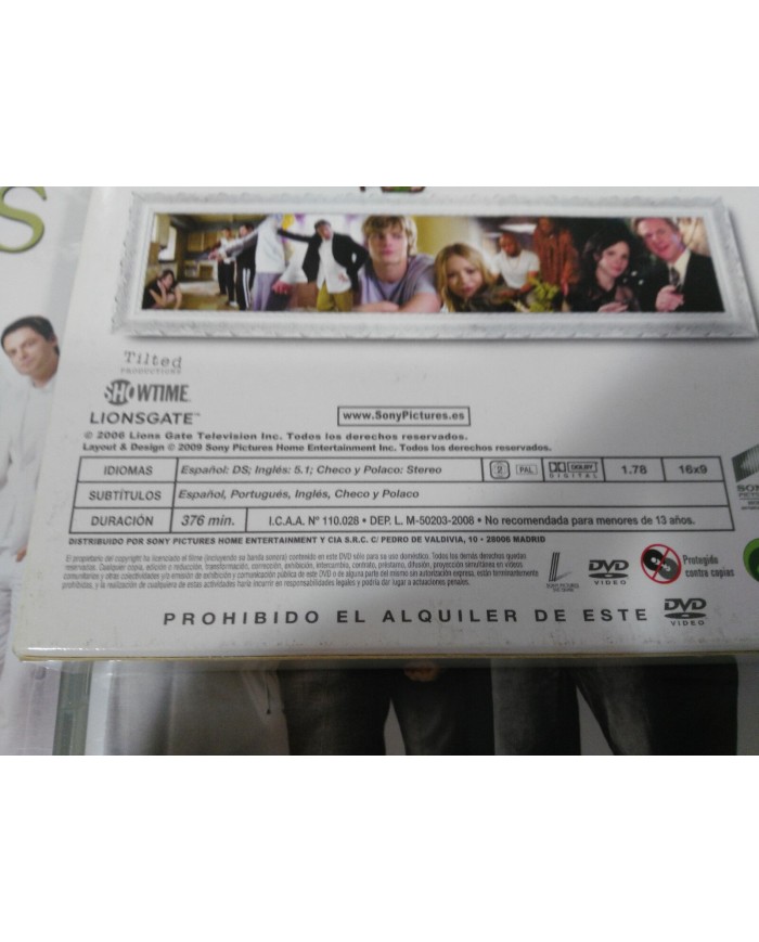 WEEDS TEMPORADA Season 3 Mary-Louise Parker 3 DVD + EXTRAS CASTELLANO ENGLISH 3T