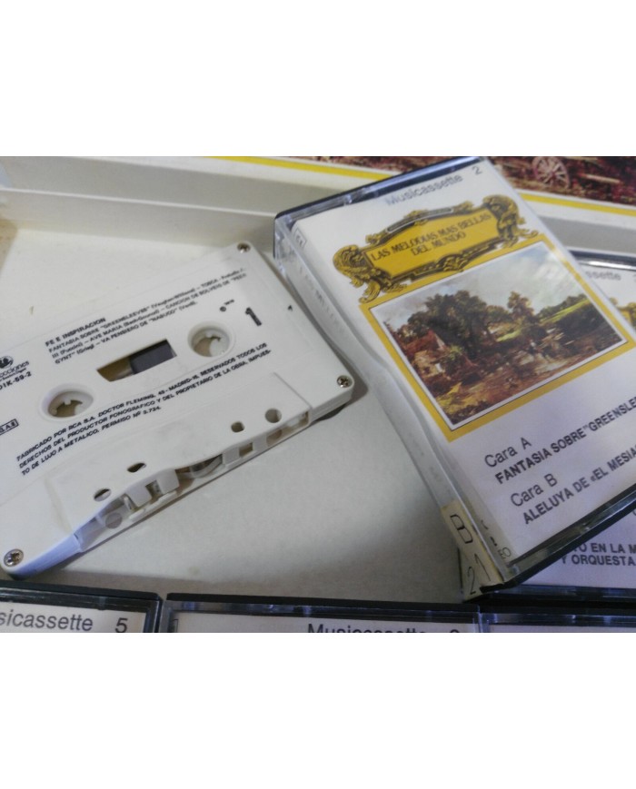 LAS MELODIAS MAS BELLAS DEL MUNDO COLECCION 7 X CINTA TAPE CASSETTE MOZART BACH