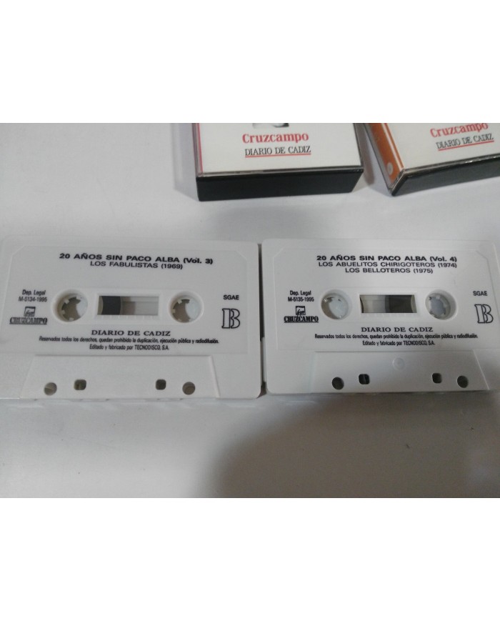 PACO ALBA ANTOLOGIA INEDITA 20 A?OS SIN PACO ALBA - 4 X CINTA TAPE CASSETTE 1995