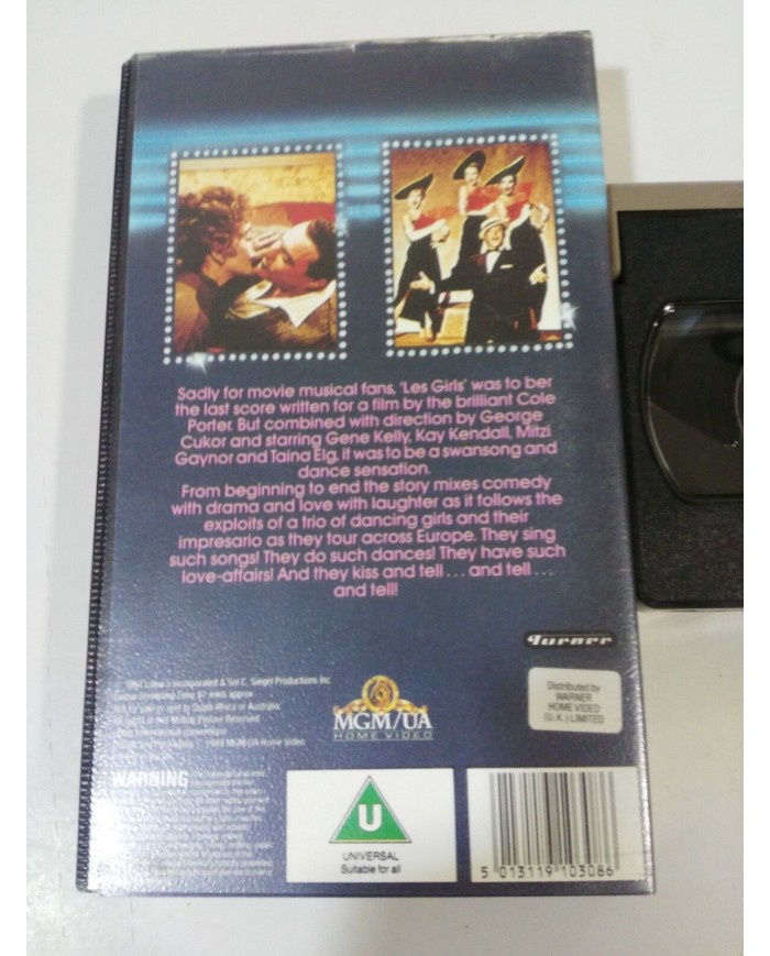 LES GIRLS MGM MUSICAL HOLLYWOOD GENE KELLY GEORGE CUKOR GAYNOR VHS ENGLISH Am