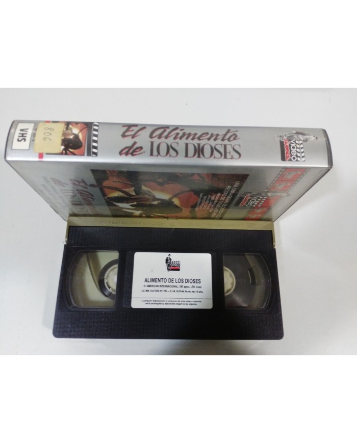 EL ALIMENTO DE LOS DIOSES THE FOOD OF THE GODS H.G. WELLS TAPE VHS TERROR - 2T