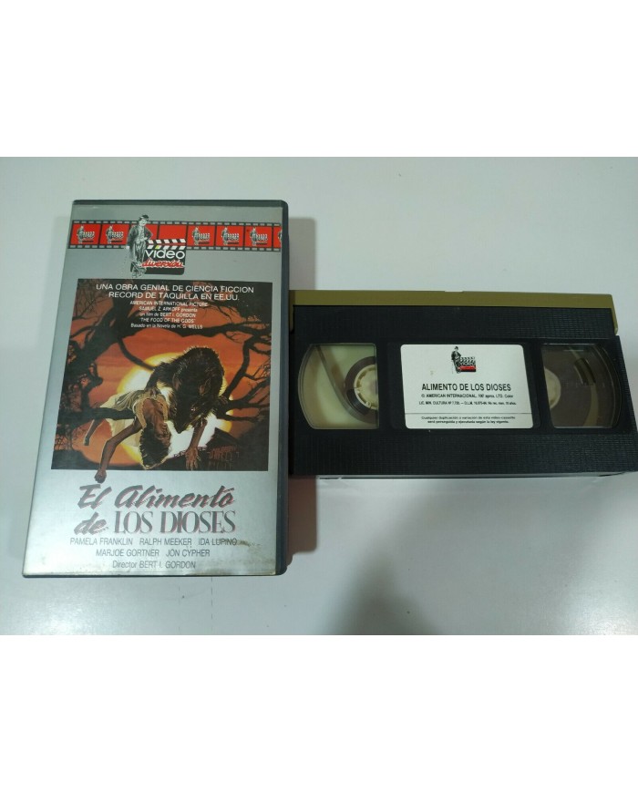 EL ALIMENTO DE LOS DIOSES THE FOOD OF THE GODS H.G. WELLS TAPE VHS TERROR - 2T