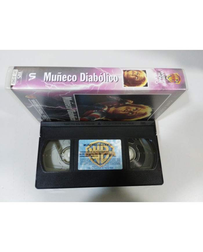 MU?ECO DIABOLICO CHUCKY CHILD?S PLAY TOM HOLLAND VHS HORROR TERROR CASTELLANO &