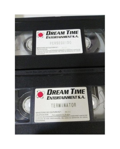 TERMINATOR + PERSEGUIDO ARNOLD SCHWARZENEGGER LOTE 2 X VHS EDICION ESPA?OLA