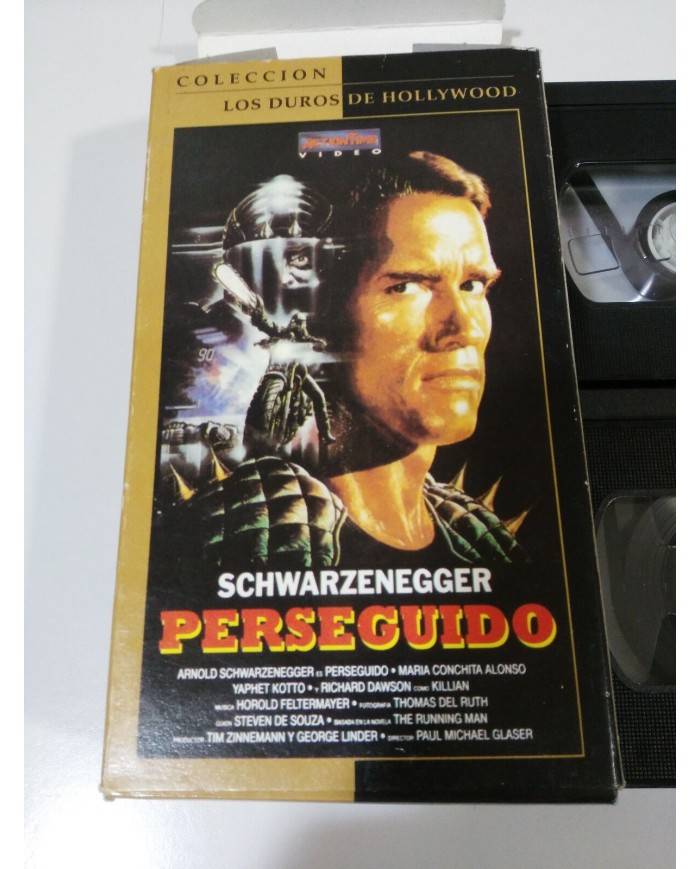 TERMINATOR + PERSEGUIDO ARNOLD SCHWARZENEGGER LOTE 2 X VHS EDICION ESPA?OLA