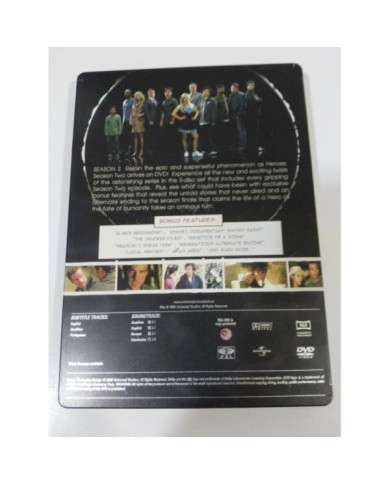 HEROES SEGUNDA TEMPORADA SEASON 2 - 5 DVD STEELBOOK Espa?ol Ingles Portugues 2T