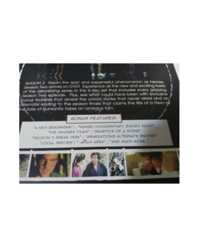 HEROES SEGUNDA TEMPORADA SEASON 2 - 5 DVD STEELBOOK Espa?ol Ingles Portugues 2T