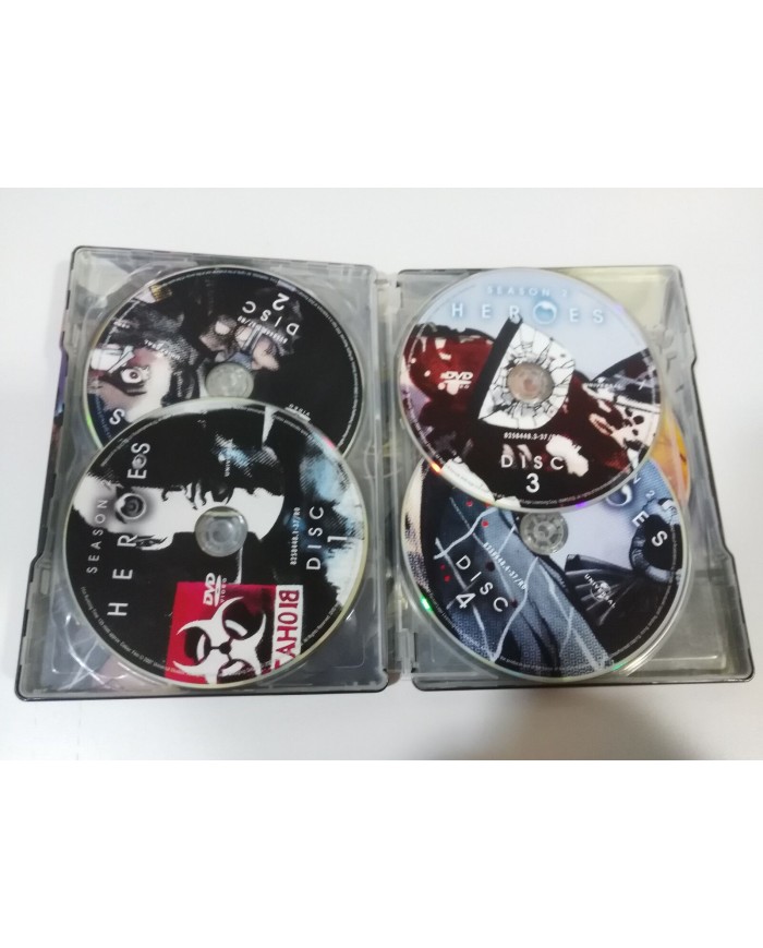 HEROES SEGUNDA TEMPORADA SEASON 2 - 5 DVD STEELBOOK Espa?ol Ingles Portugues 2T