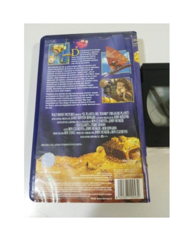 EL PLANETA DEL TESORO LOS CLASICOS WALT DISNEY - VHS CINTA TAPE 2003 Am