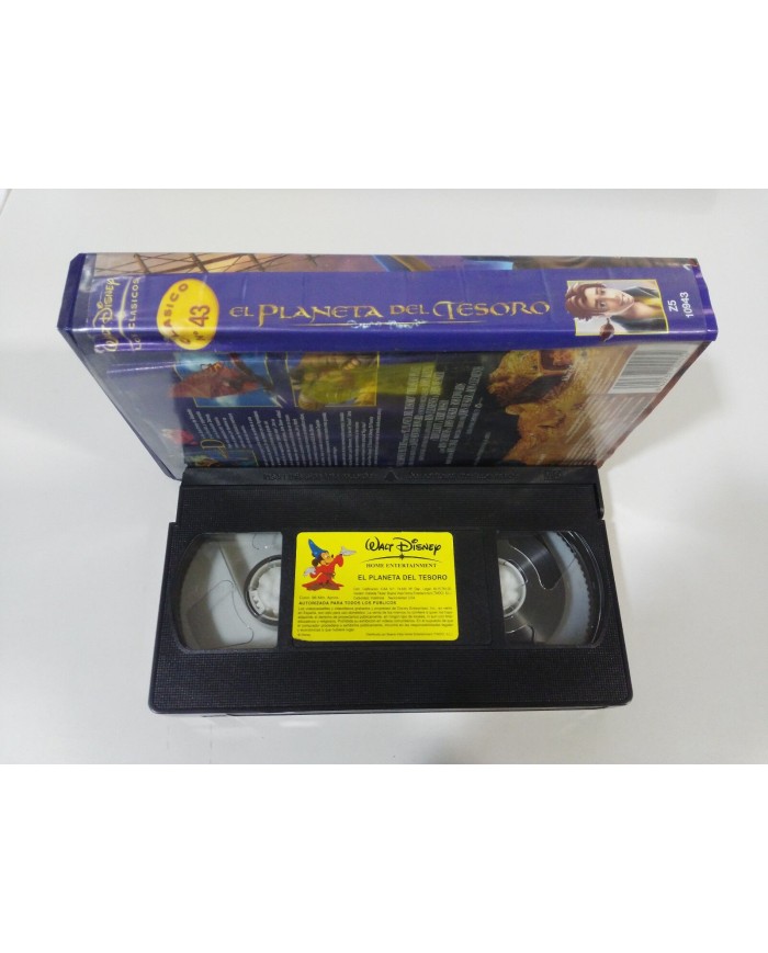EL PLANETA DEL TESORO LOS CLASICOS WALT DISNEY - VHS CINTA TAPE 2003 Am