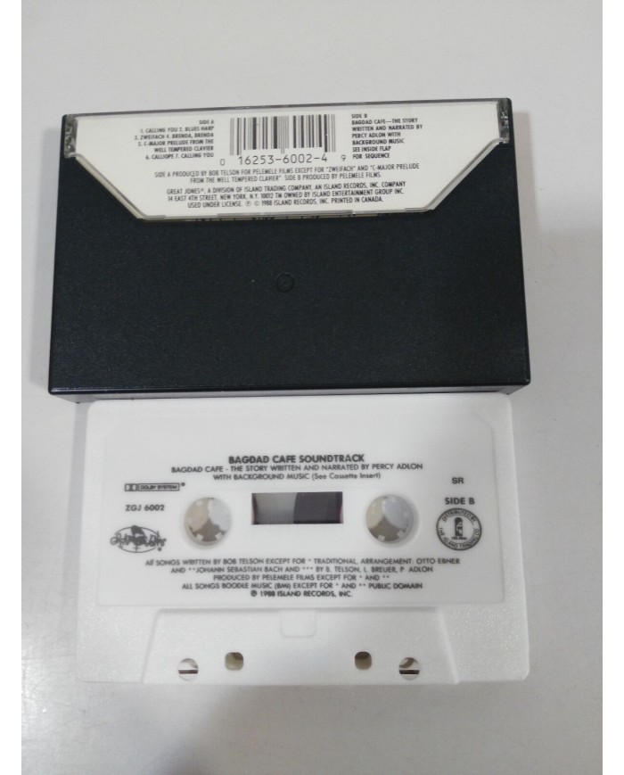 BAGDAD CAFE SOUNDTRACK OST JEVETTA STEELE - CINTA TAPE CASSETTE 1988 ISLAND Am