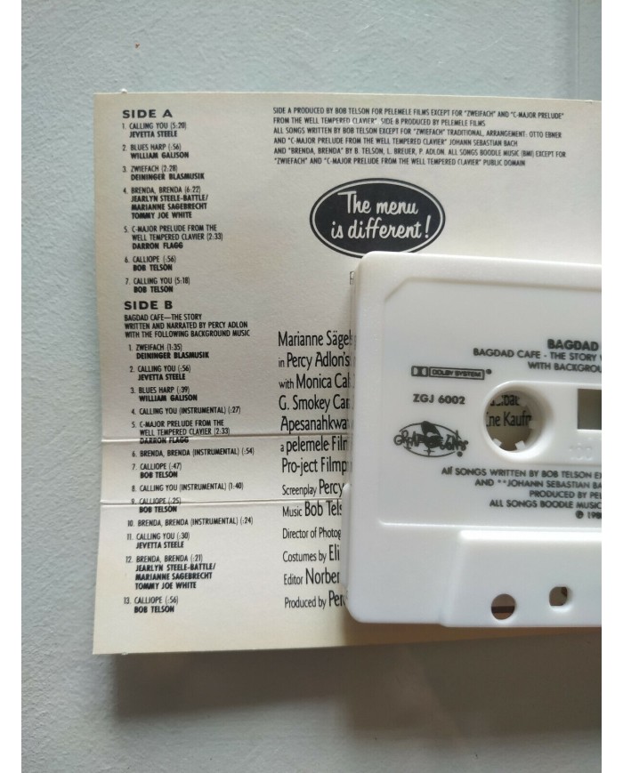 BAGDAD CAFE SOUNDTRACK OST JEVETTA STEELE - CINTA TAPE CASSETTE 1988 ISLAND Am