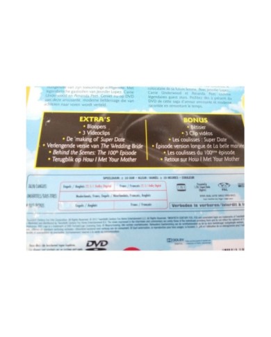 HOW I MET YOUR MOTHER Season 5 Completa - 3 X DVD + Extras Ingles Frances - 3T HOW I MET YOUR MOTHER Season 5 Completa - 3 X DVD + Extras Ingles Frances - 3T