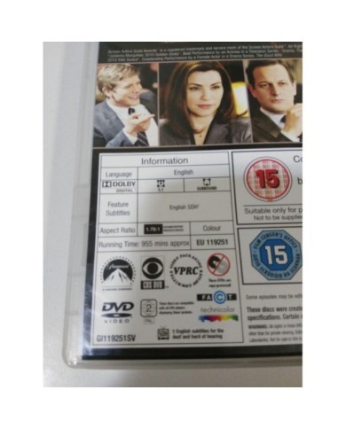 THE GOOD WIFE THE COMPLETE FIRST SEASON 6 X DVD REGION 2 ENGLISH & - 3T THE GOOD WIFE THE COMPLETE FIRST SEASON 6 X DVD REGION 2 ENGLISH & - 3T
