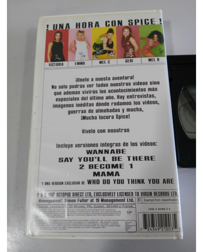SPICE GIRLS ! UNA HORA CON SPICE ? VHS CINTA ENGLISH SUBTITULOS 1997 Espa?ol 4T