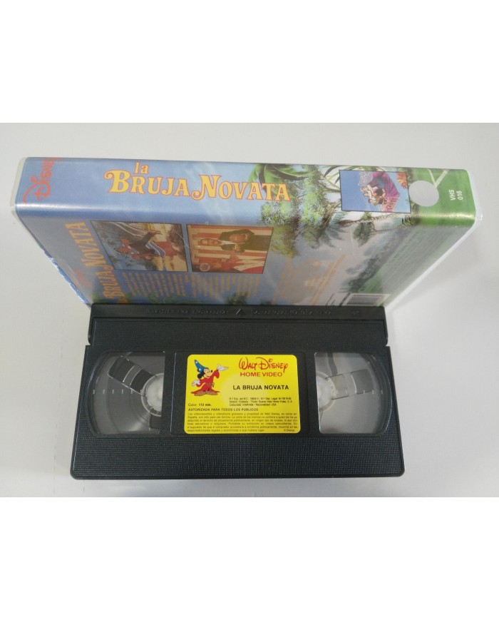 LA BRUJA NOVATA WALT DISNEY  ANGELA LANSBURY - VHS CINTA TAPE CASTELLANO - 3T