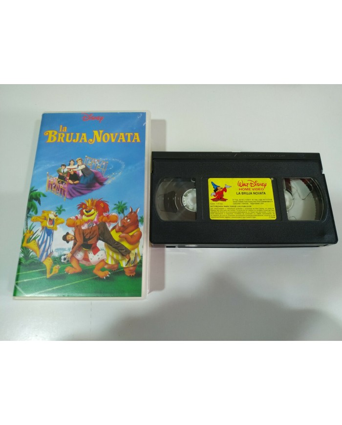 LA BRUJA NOVATA WALT DISNEY  ANGELA LANSBURY - VHS CINTA TAPE CASTELLANO - 3T