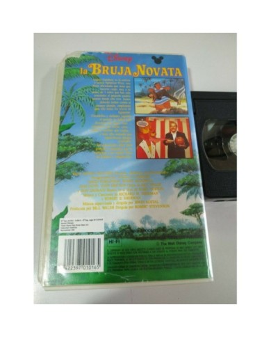 LA BRUJA NOVATA WALT DISNEY  ANGELA LANSBURY - VHS CINTA TAPE CASTELLANO - 3T