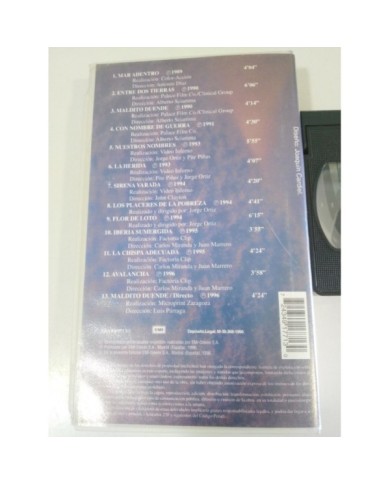 HEROES DEL SILENCIO PARA SIEMPRE LOS VIDEOS 1996 - VHS CINTA TAPE CASTELLANO