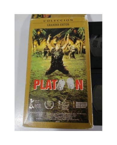 LOS GRITOS DEL SILENCIO + PLATOON OLIVER STONE ROLAND JOFFE 2 X VHS CINTA TAPE