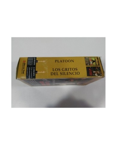 LOS GRITOS DEL SILENCIO + PLATOON OLIVER STONE ROLAND JOFFE 2 X VHS CINTA TAPE
