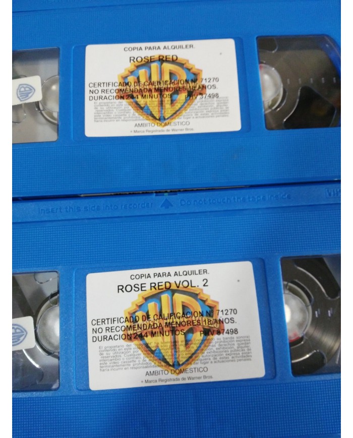 STEPHEN KING ROSE RED TERROR HORROR CRAIG R BAXLEY 2 X VHS CINTA TAPE CASTELLANO