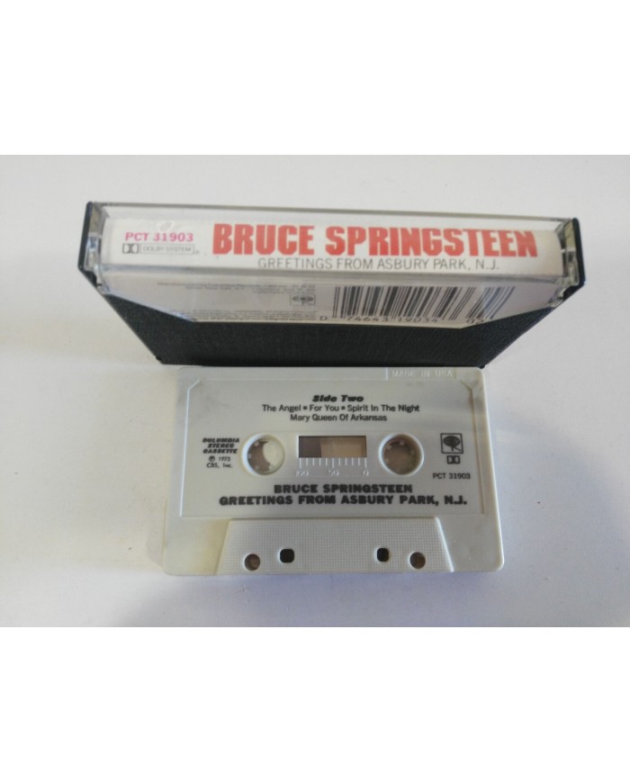 BRUCE SPRINGSTEEN GREETINGS FROM ASBURY PARK NY 1973 CBS CASSETTE TAPE CINTA Am