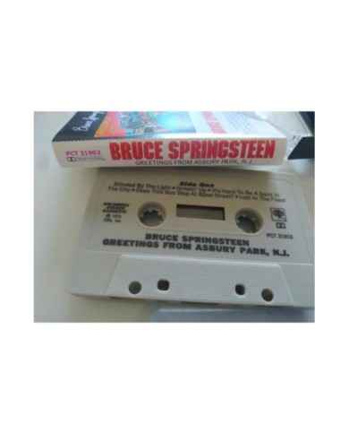 BRUCE SPRINGSTEEN GREETINGS FROM ASBURY PARK NY 1973 CBS CASSETTE TAPE CINTA Am