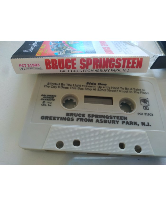 BRUCE SPRINGSTEEN GREETINGS FROM ASBURY PARK NY 1973 CBS CASSETTE TAPE CINTA Am
