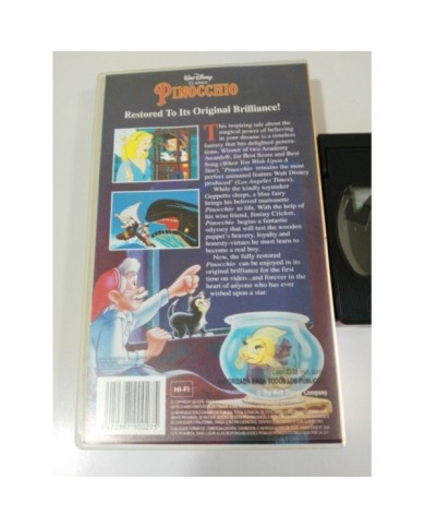 PINOCCHIO PINOCHO VERSION ORIGINAL INGLES SUBTITULOS INGLES VHS WALT DISNEY PINOCCHIO PINOCHO VERSION ORIGINAL INGLES SUBTITULOS INGLES VHS WALT DISNEY