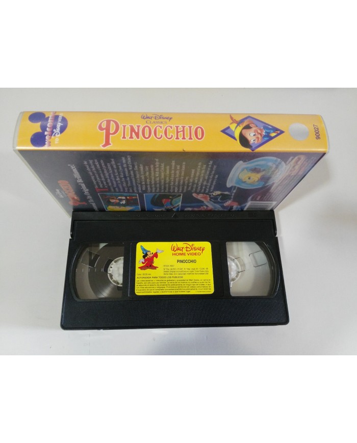 PINOCCHIO PINOCHO VERSION ORIGINAL INGLES SUBTITULOS INGLES VHS WALT DISNEY