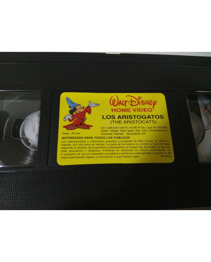 LOS ARISTOGATOS - VHS CINTA TAPE LOS CLASICOS DE WALT DISNEY EN CASTELLANO 2000