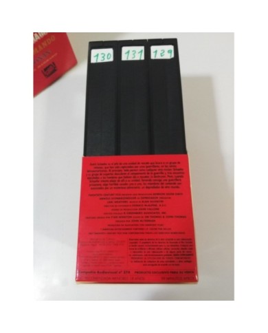 SCHWARZENEGGER CONAN EL BARBARO + DEPREDADOR + COMMANDO - VHS TAPE CASTELLANO