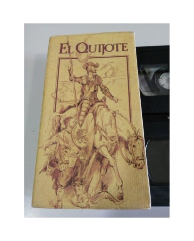EL QUIJOTE DE LA MANCHA MIGUEL DE CERVANTES - CAJA 2 X VHS CINTA TAPE ESPA?OL 3T